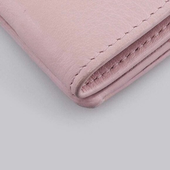 Balenciaga Light Pink Leather Papier Mini Wallet - Picture 4 of 11